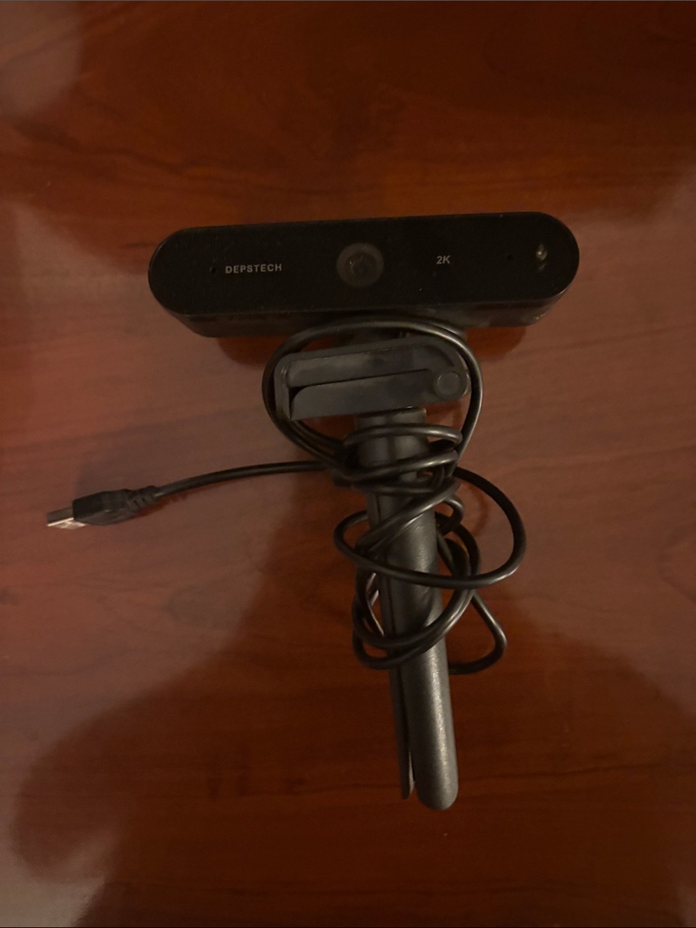 Depstech 2K USB Webcam in Black with Adjustable Tripod